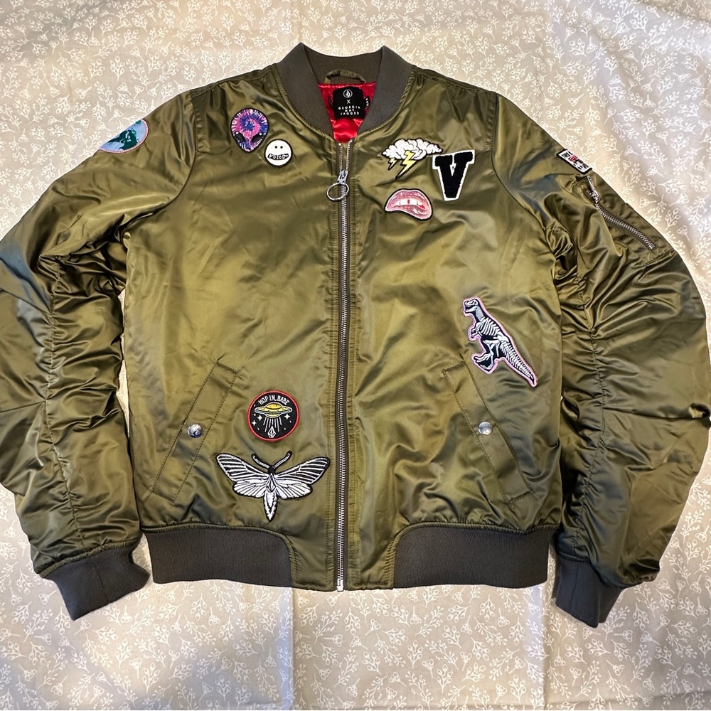 NWOT - Volcom X Georgia May Jagger Olive Bomber